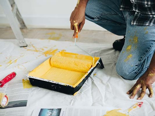 Interior painting service for a Central Arkansas home