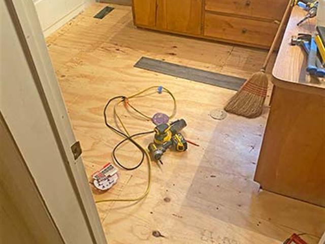 Full bathroom remodel with redesigned layout in Central Arkansas