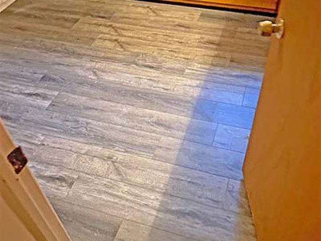 Finished bathroom remodel with custom tile and updated vanity in Central Arkansas